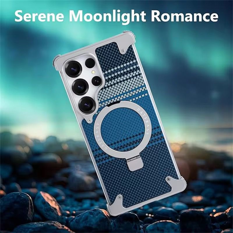 Kevlar Metal Frame Phone Case With Magsafe Compatible And Stand