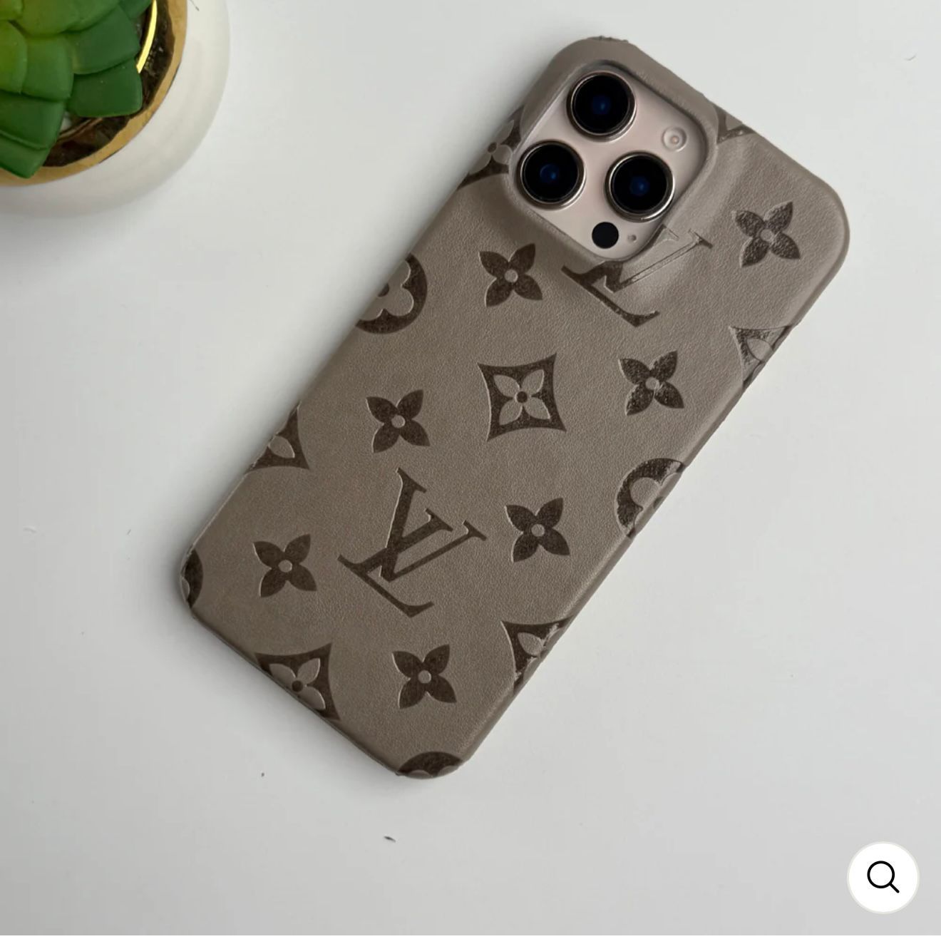 Luxury Embossed Leather Feel Case