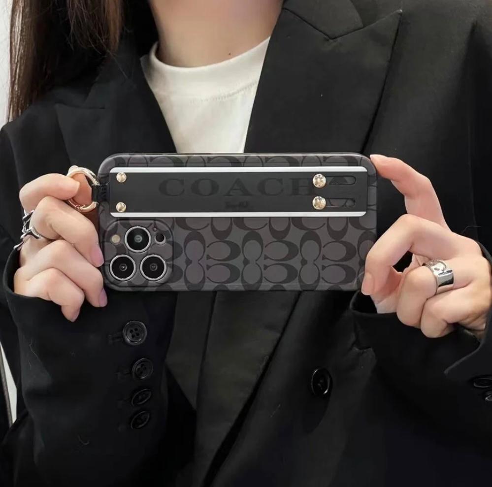 Iphone 14 Series Luxury Matte Finish Belt Pattern Case