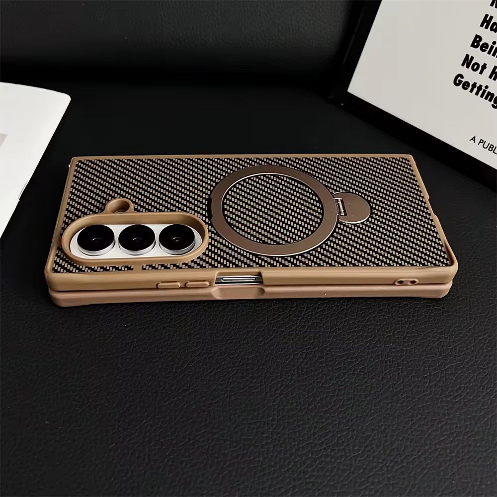 Samsung Galaxy Z Fold 6 Carbon Fibre Texture Magnetic Case