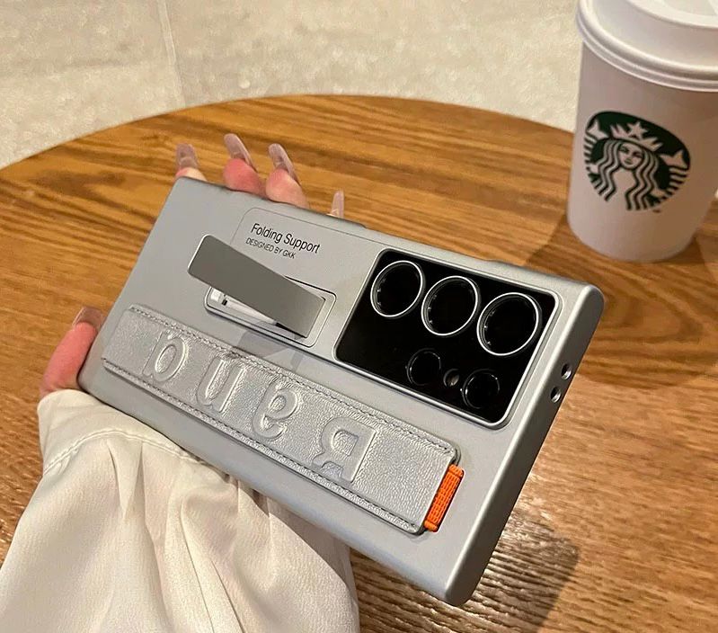 Samsung Galaxy S25 Ultra Luxury Armor Wrist Strap Holder Case