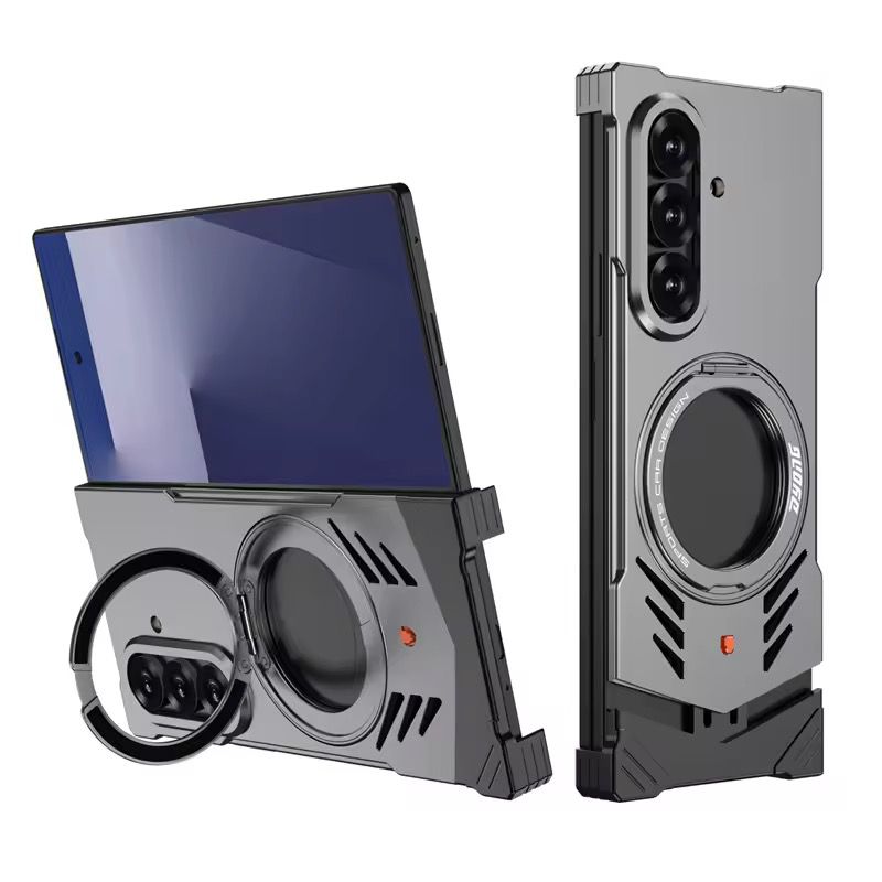 Samasung Galaxy Z Fold 6 Magnetic Aluminum Alloy Metal Rimless Frame Heat Dissipation Stand Case (Copy)