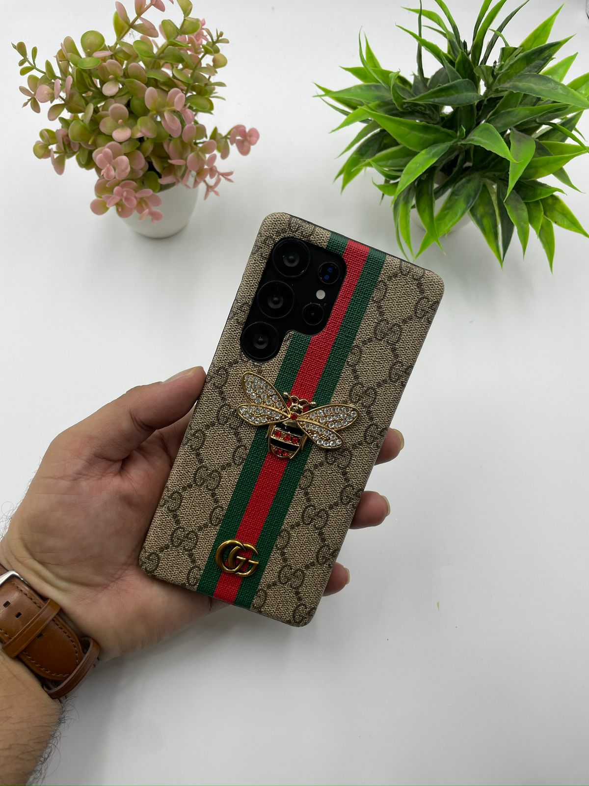 Samsung Galaxy S25 Ultra Luxury Brand GG Bee Case