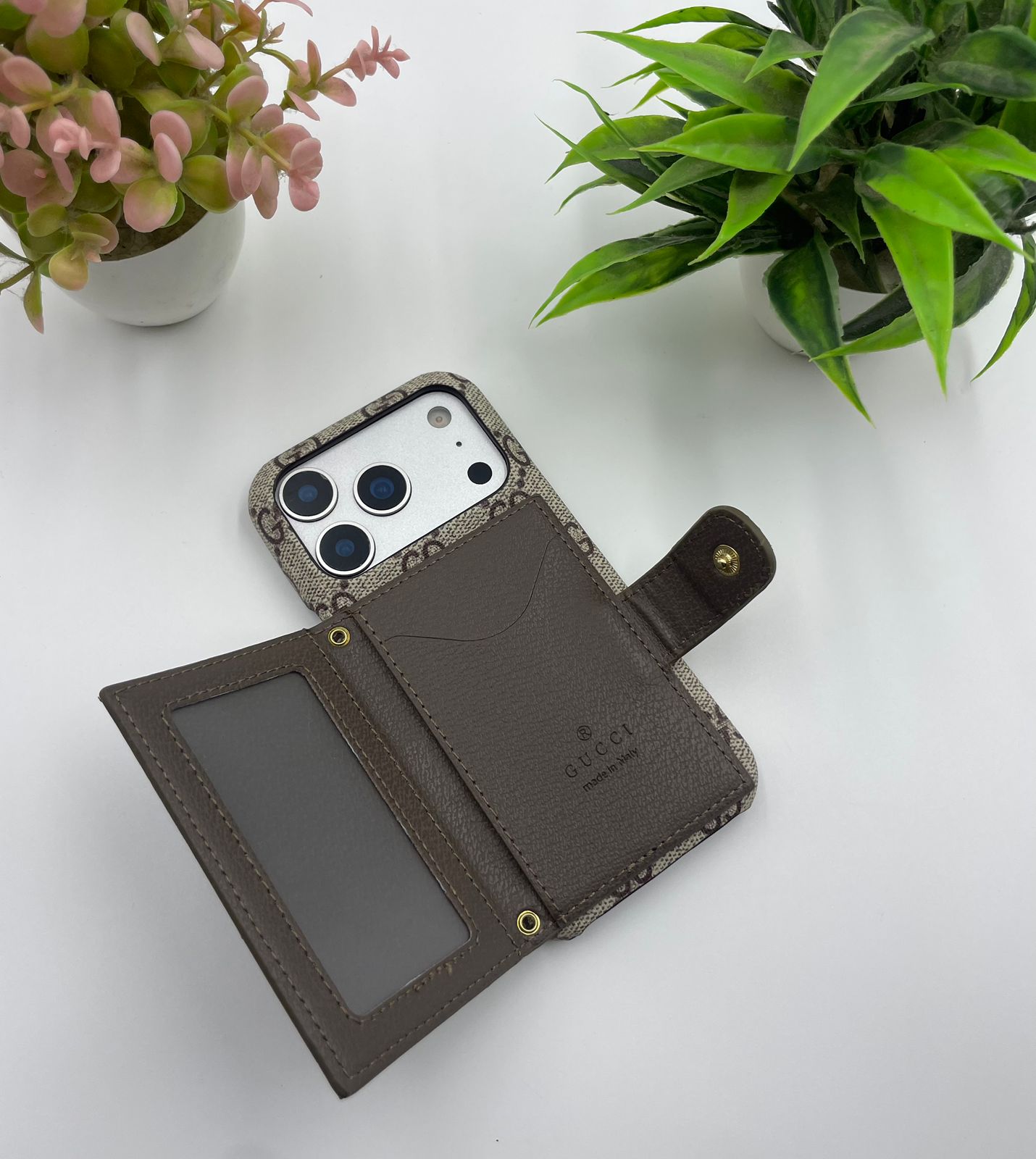 Luxury GG Card Sling Case