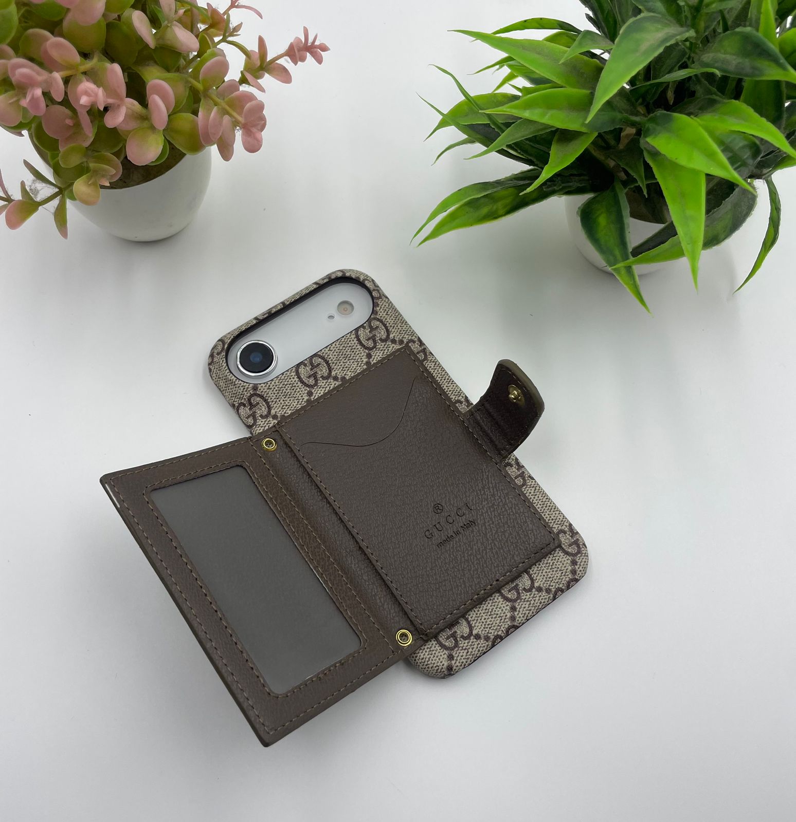 Luxury GG Card Sling Case