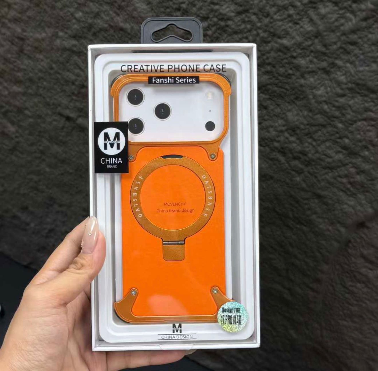 Frameless Magnetic Leather Magsafe Case With Stand