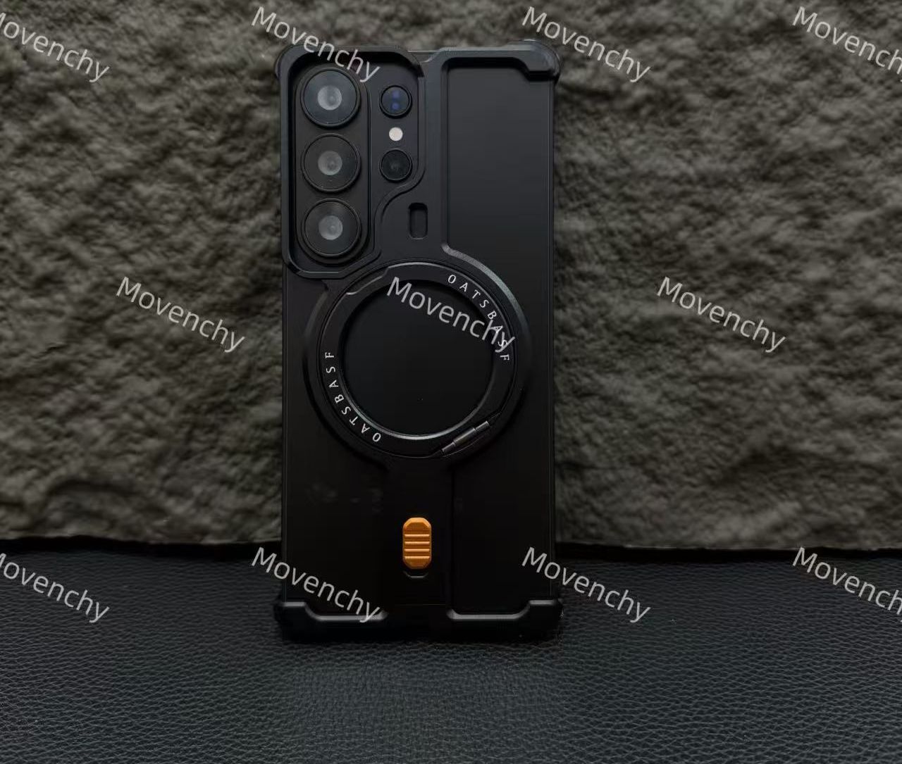 Frameless Metal Magsafe Case With 360 Degree Rotation Stand