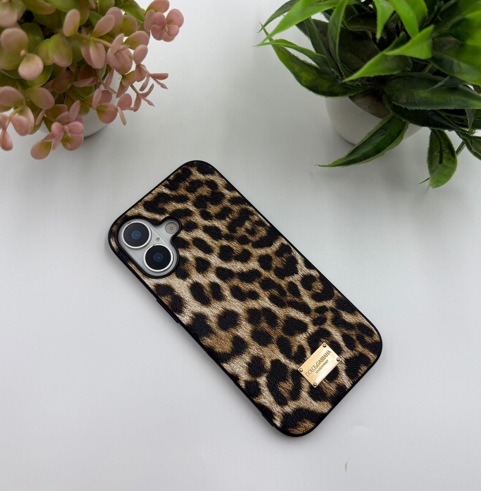 Leopard Print PU Leather Case