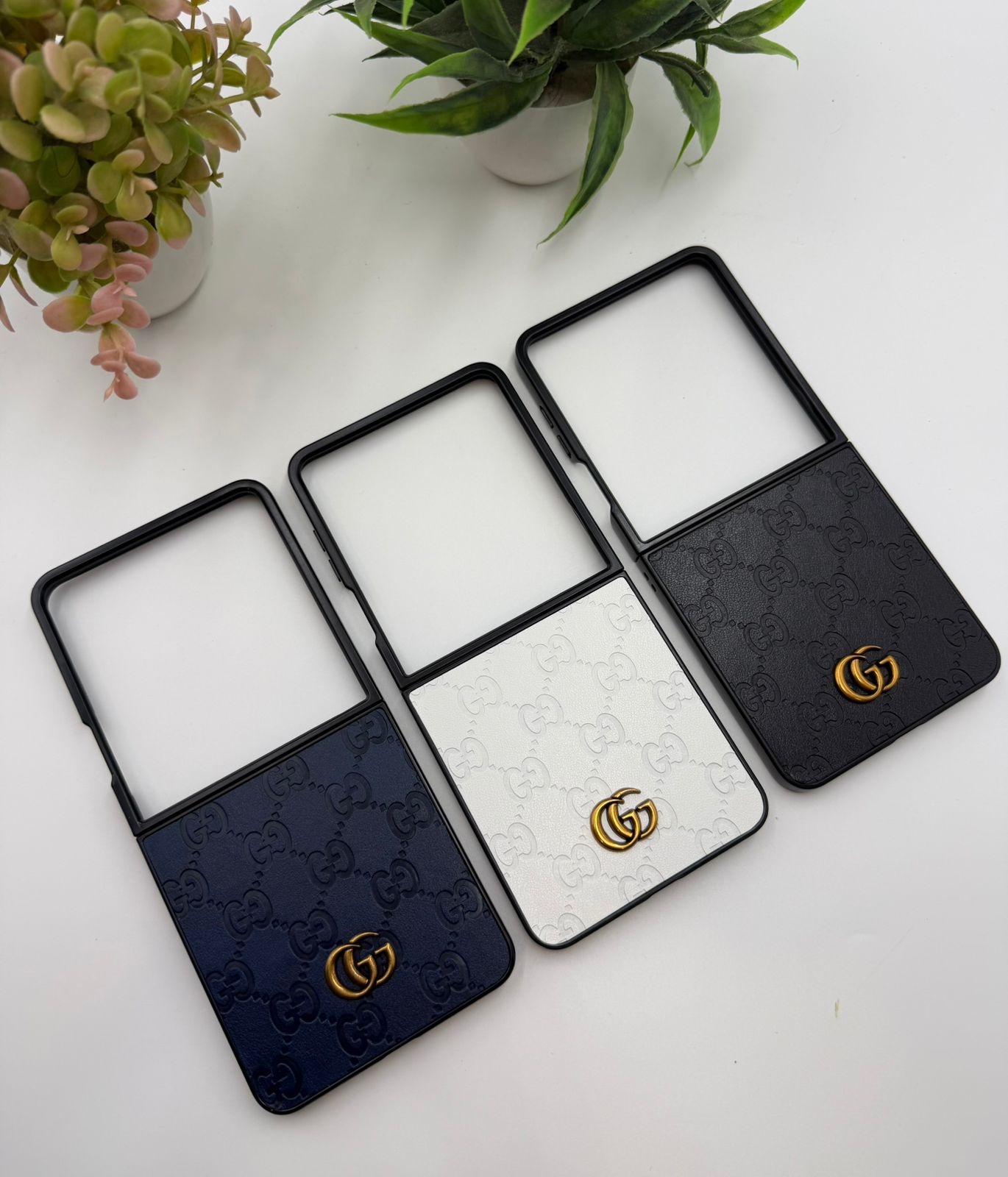 Luxury GG Logo PU Leather Case