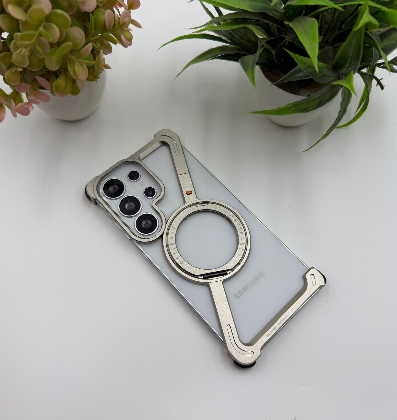 Z Shape Aluminum Rotating Magnetic Stand Metal Case