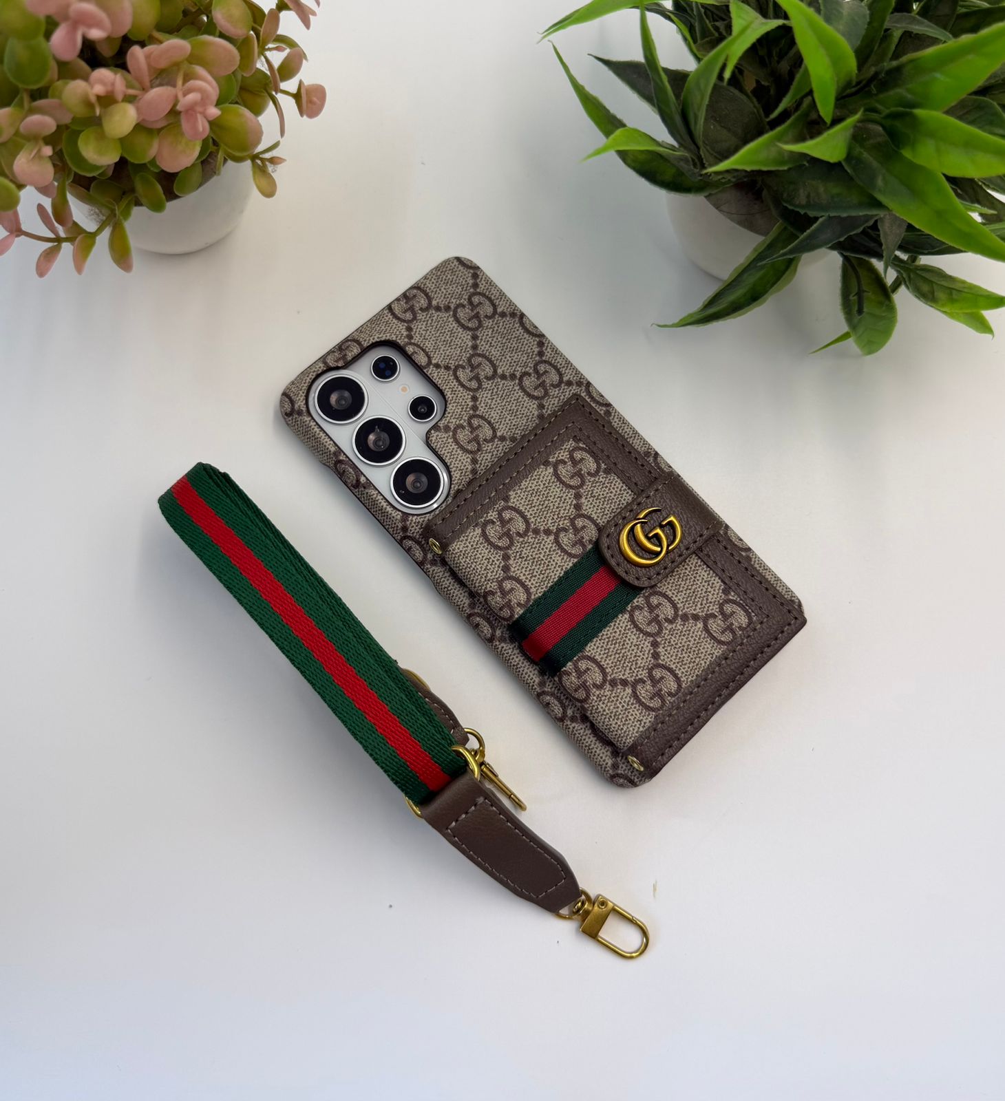 Luxury GG Card Sling Case