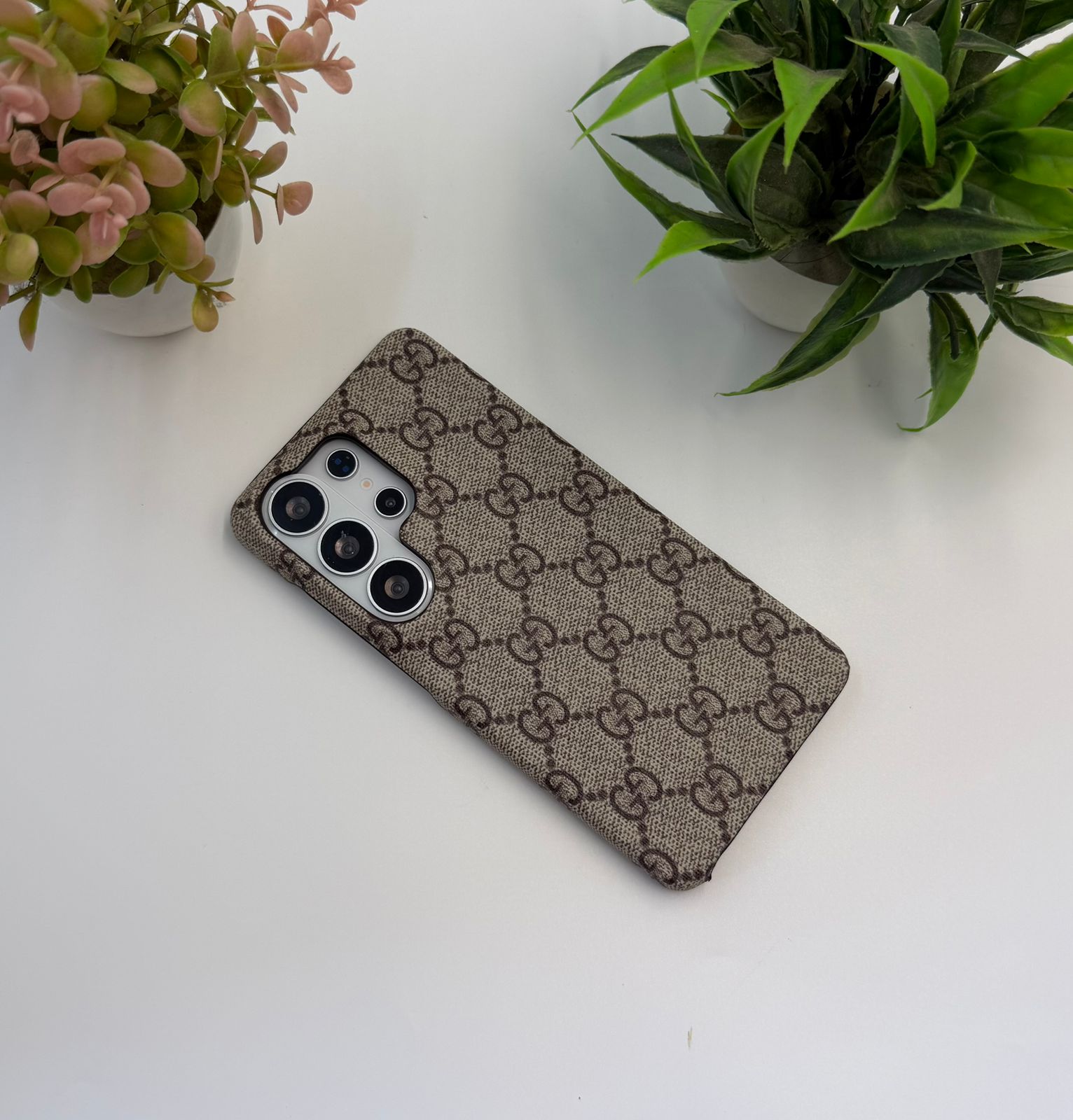 Luxury GG Leather Hard Pc Case