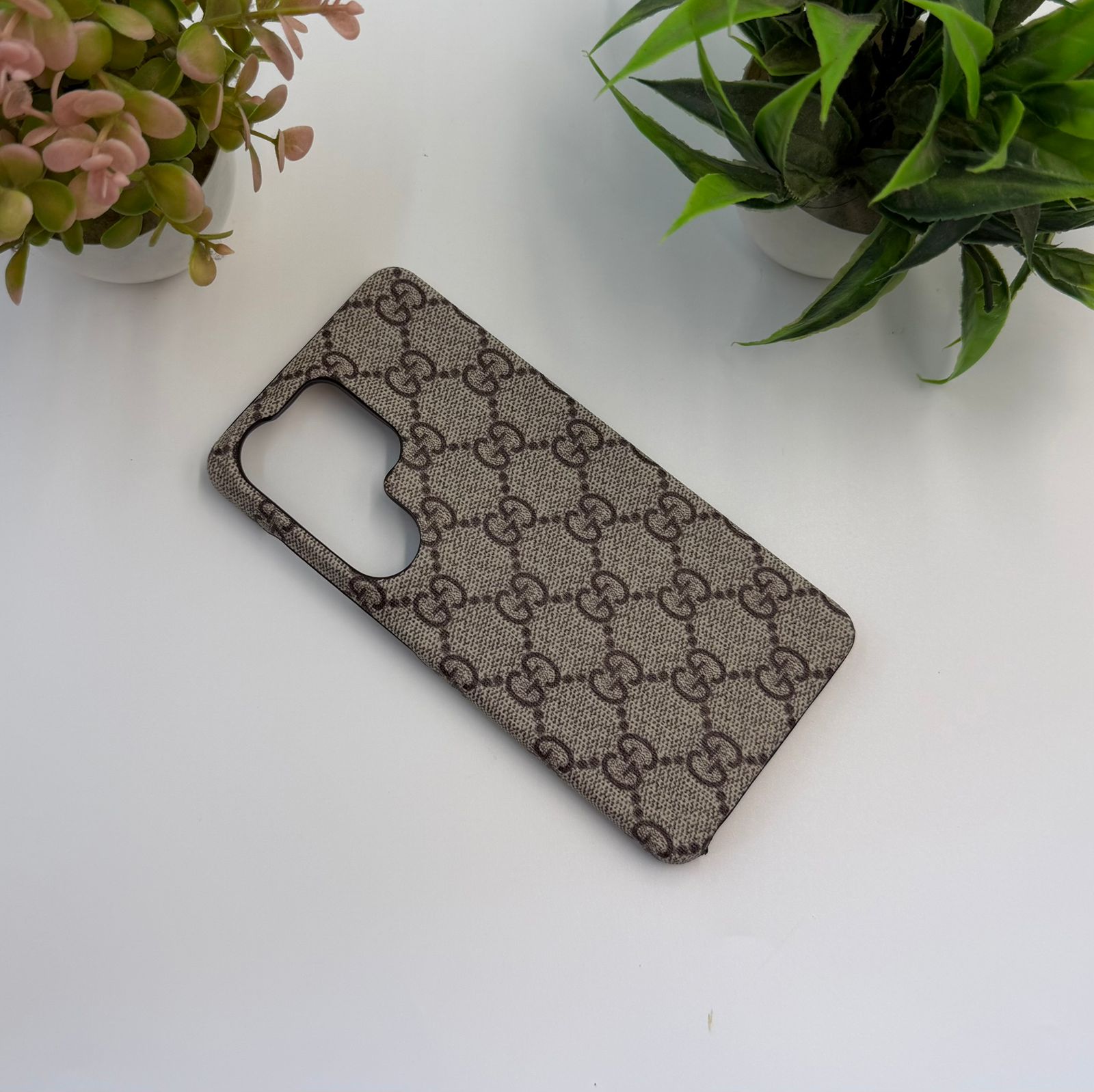 Luxury GG Leather Hard Pc Case