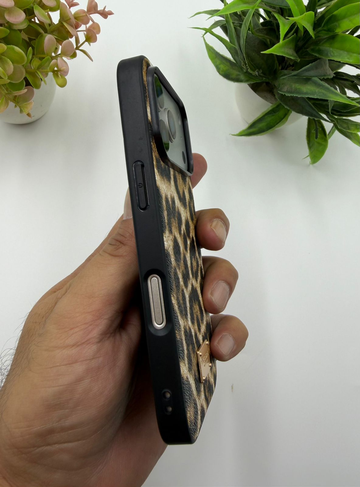 Leopard Print PU Leather Case