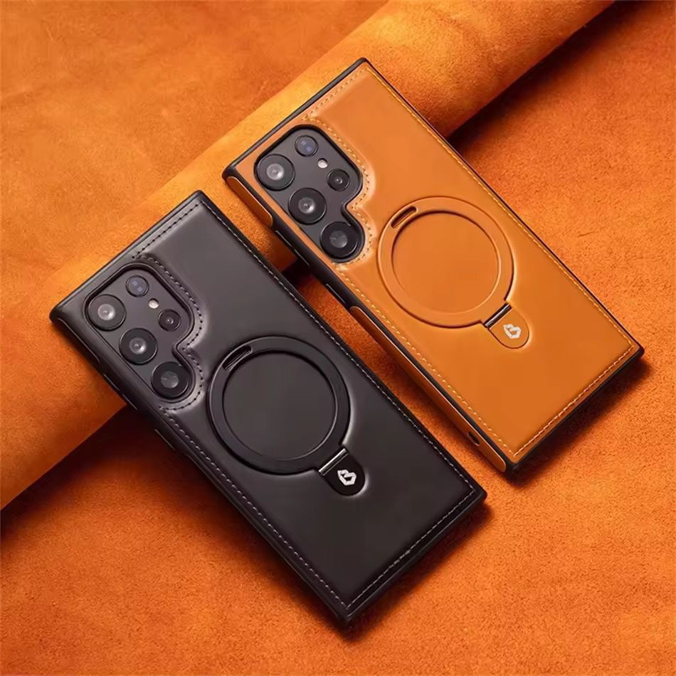 High Quality Leather Magsafe Stand Case