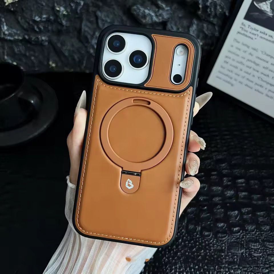 High Quality Leather Magsafe Stand Case