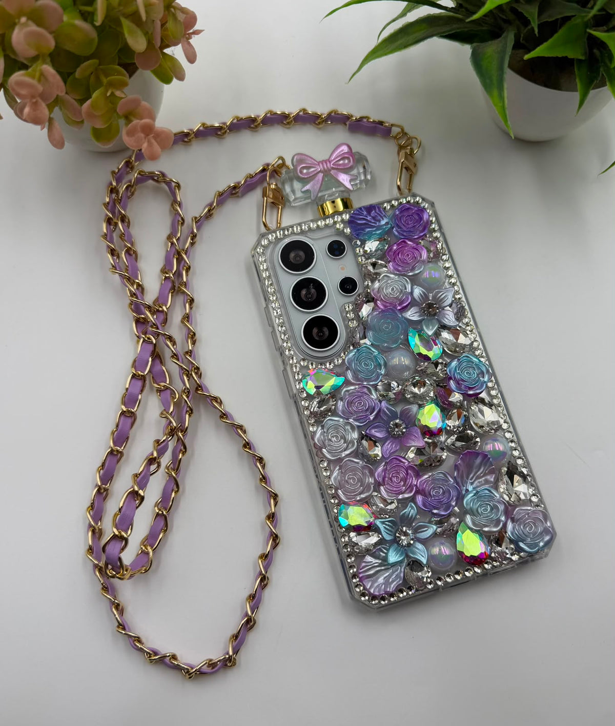 Luxury Perfume Design Diamond Bottle Sling Case