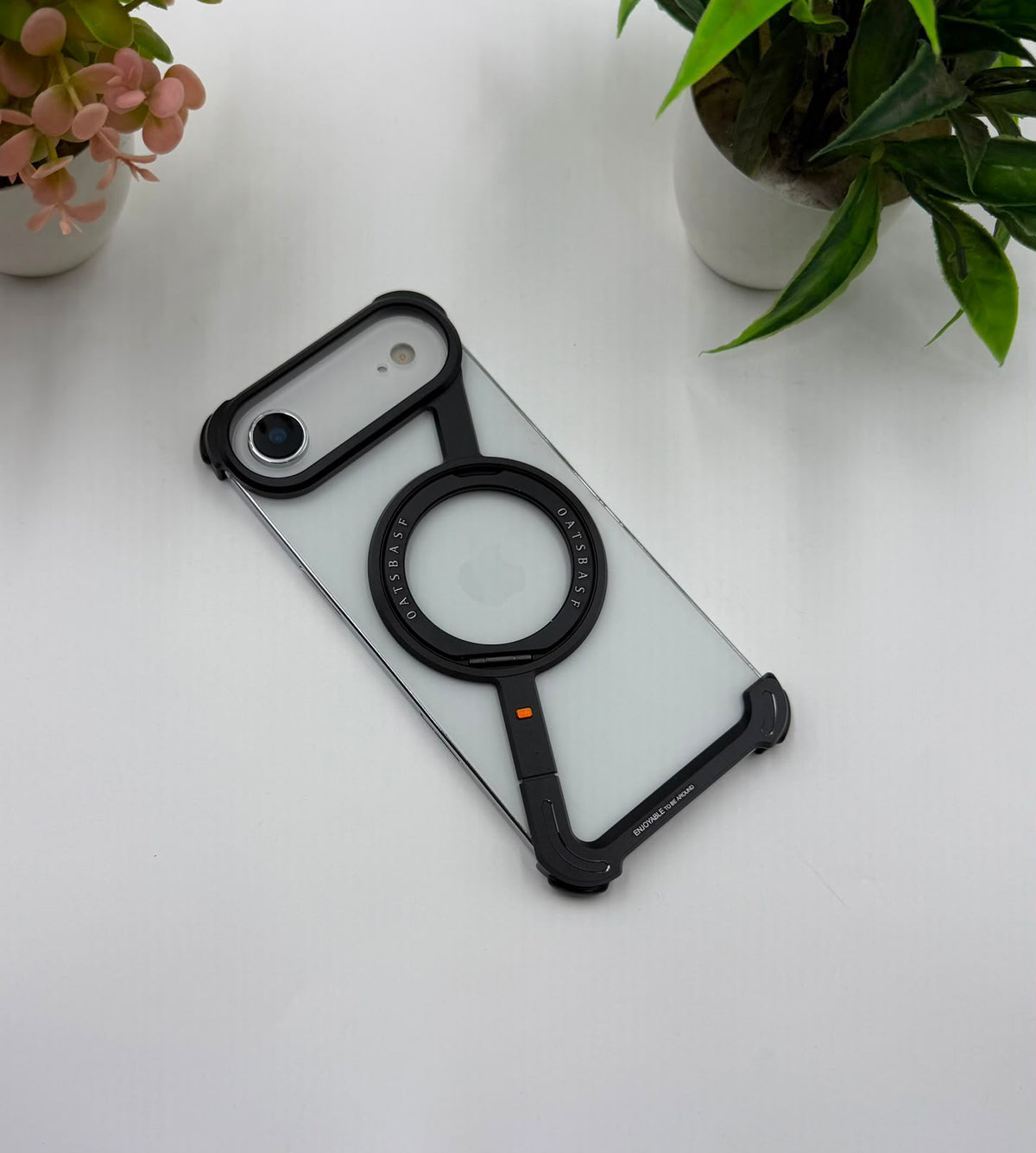 Z Shape Aluminium Metal Rotating Kickstand Case