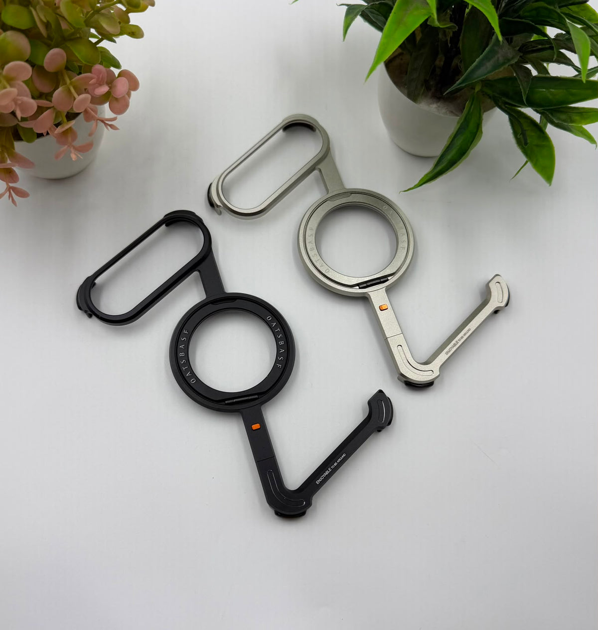 Z Shape Aluminium Metal Rotating Kickstand Case