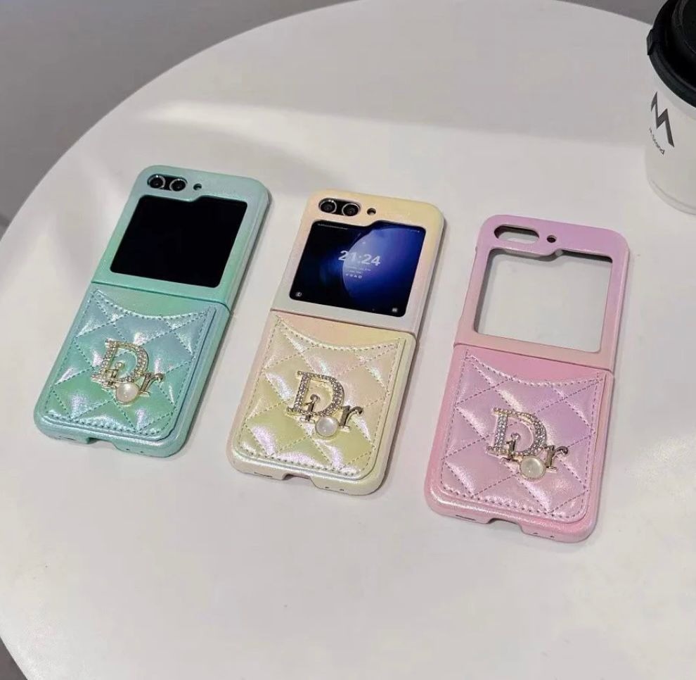 Samsung Galaxy Z Flip 6 Luxury Leather Card Slot Case