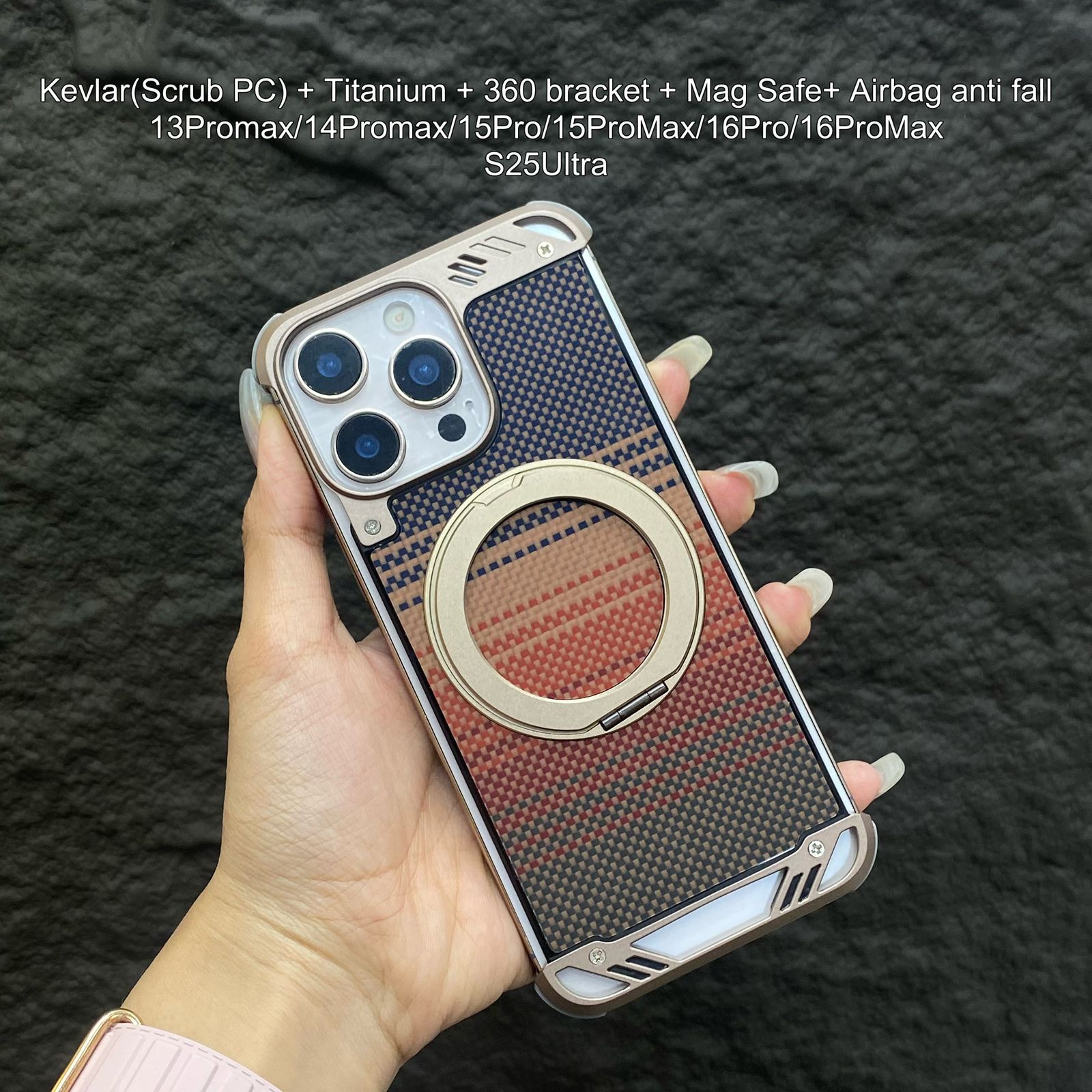 Kevlar Series With 360 Bracket + Magsafe