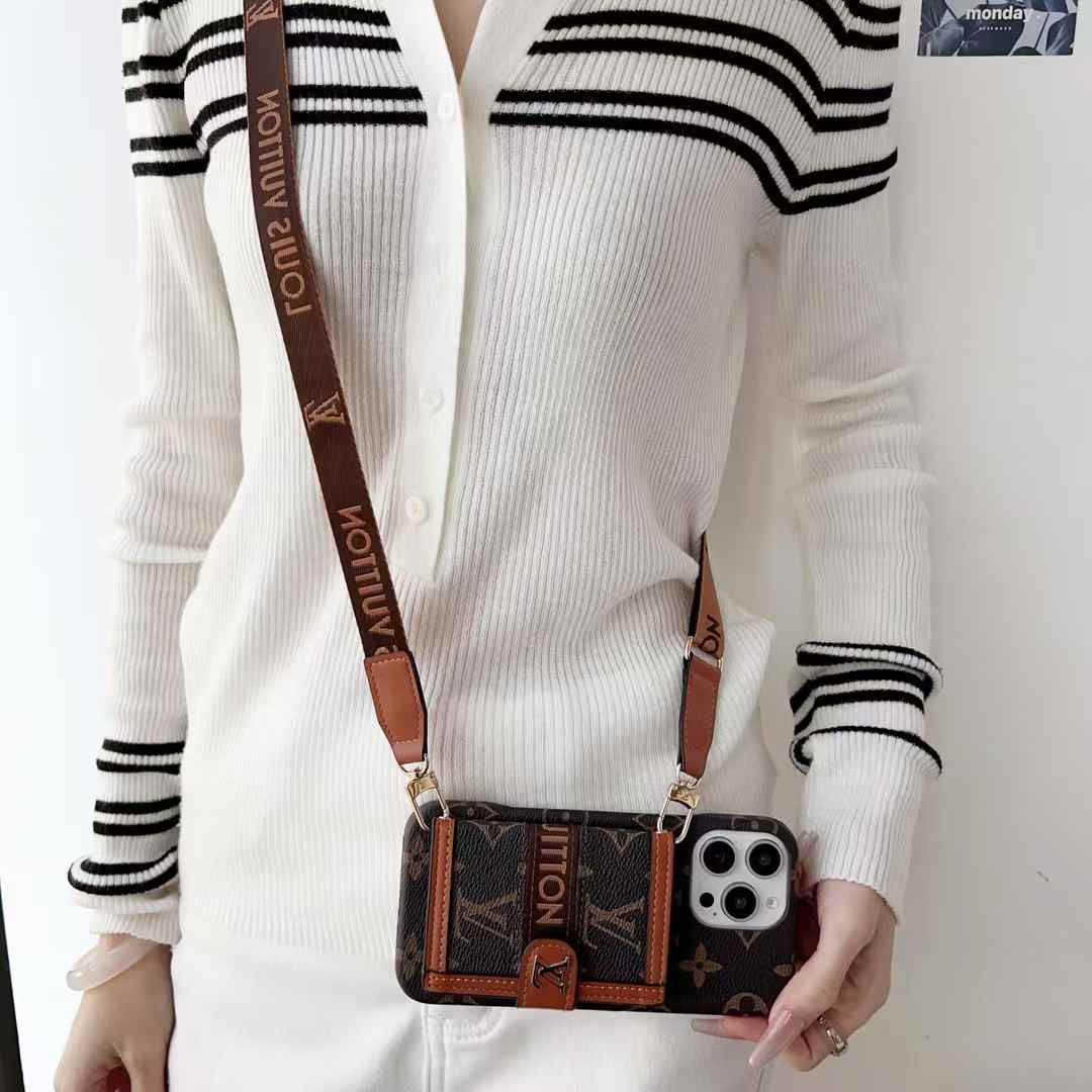 Iphone 16 Series Card Holder Sling Case