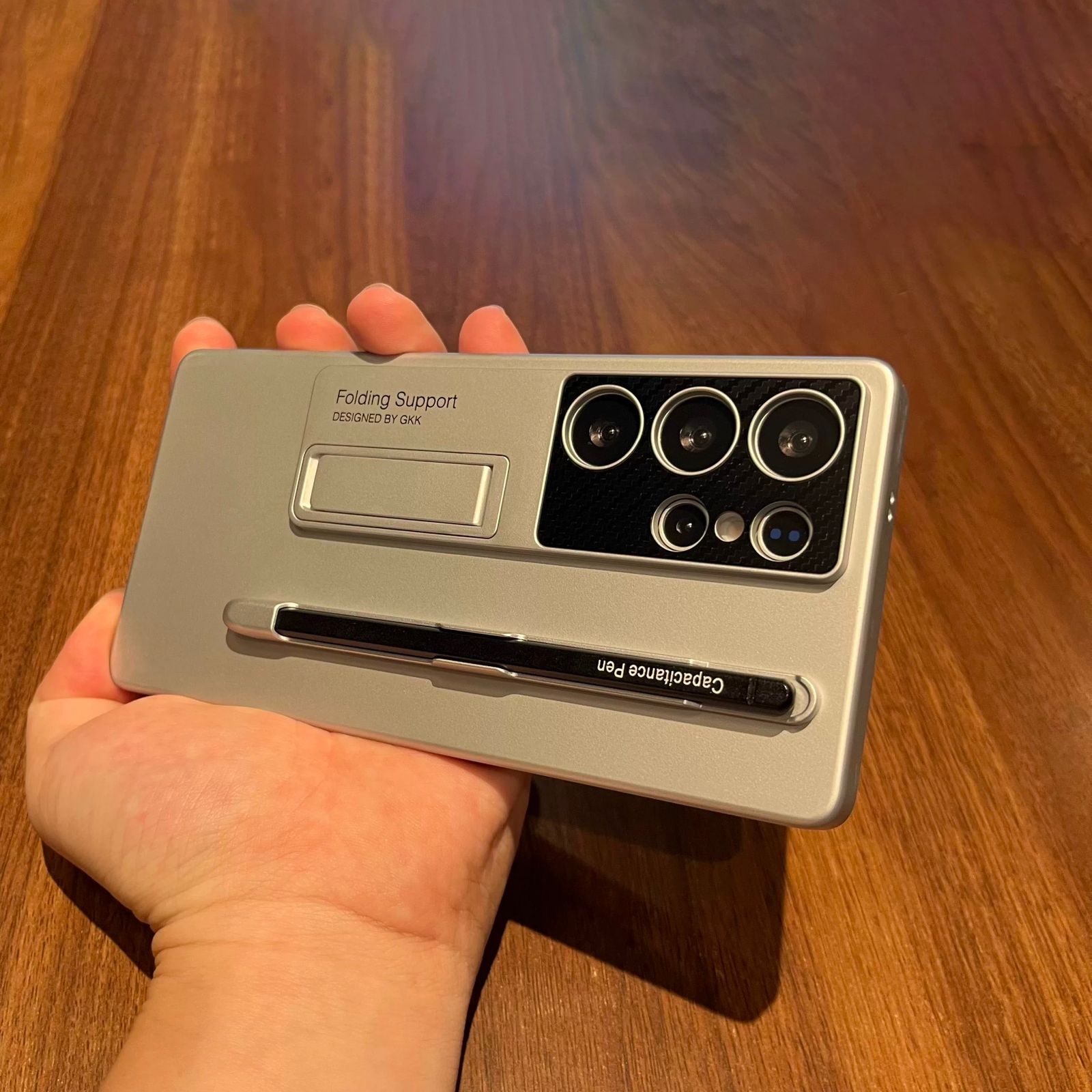 Samsung Galaxy S25 Ultra Pen Slot Folding Bracket Case