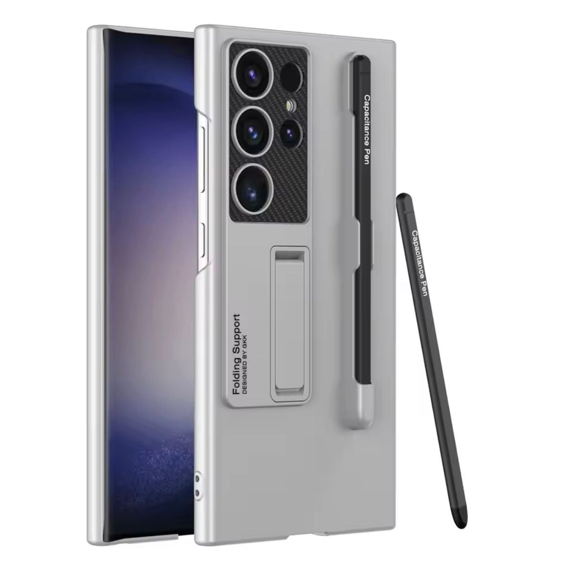 Samsung Galaxy S24 Ultra Pen Slot Folding Bracket Case