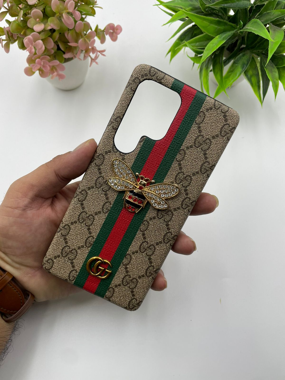 Samsung Galaxy S25 Ultra Luxury Brand GG Bee Case